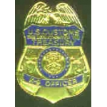 UNITED STATES DEPARTMENT OF THE TREASURY K-9 OFFICER BADGE PIN